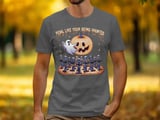 Pedal Like Youre Being Haunted TShirt, Funny Halloween Tee, Skeleton Spin Class Shirt, Pumpkin Disco Ball Ghost Graphic Tee thumbnail 5
