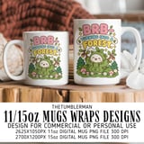 BRB Turning Into A Forest Mug Wrap thumbnail 1