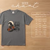 There's A Little Witch In All of Us Shirt, Celestial Witch Hat Floral Graphic Tee, Moon & Stars Halloween Sweatshirt Gift thumbnail 9