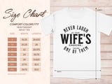 Funny Husband T-Shirt, Never Laugh At Your Wife's Choices Tee, Humorous Marriage Gift for Him, Witty Spouse Apparel, Sarcastic Saying Top thumbnail 7