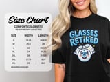 Glasses Retired T-Shirt Post LASIK Eye Surgery Vision Correction Eyeball Graphic Apparel thumbnail 11
