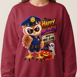Officer Hoot the Owl Halloween Sweatshirt thumbnail 12