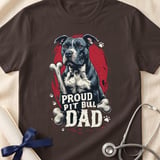 Proud Pit Bull Dad Tee | Pit Bull Dad Shirt | Pittie Dad Gift | Dog Dad Apparel thumbnail 17