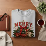 Merry Bookmas Club Christmas Graphic, Cozy Bookish Holiday Art, Book Lover Christmas Gift, Reader Winter Design, Retro Book Club Merch thumbnail 11