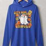 Pickleball Sport-Tek Performance Hood, Let's Dink Ghouls Retro Graphic, Lightweight Sun Warm-Up Hoodie thumbnail 4