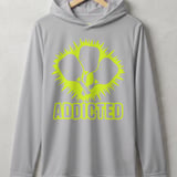 Pickleball Sport-Tek Performance Hood, Addicted Neon Paddles Burst Print, Court Sun Defense Lightweight Hoodie thumbnail 6