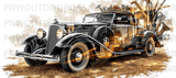 Distressed Vintage Car Tumbler Wrap Design for 40oz Sublimation Tapered | Mechanic Man Cave Digital Download with Free Car Coasters thumbnail 14
