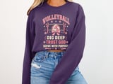 Dig Deep Trust God Volleyball Tee or Sweatshirt thumbnail 17