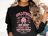 Dig Deep Trust God Volleyball Tee thumbnail 13