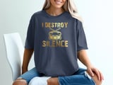I Destroy Silence Percussion Graphic Tee thumbnail 4