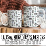 Digital Pattern, Fish, Crab, Driftwood, Sea Glass, Digital Paper, Repeat Pattern, Seamless Pattern, Fabric Design, Digital Bundle thumbnail 4