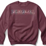 Pickleball Gildan Crewneck Sweatshirt, Retro Pastel Varsity Pickleball Script, Court Warm Up Pullover thumbnail 3
