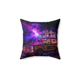 Grand Wagoneer Pillows, Raccoon Decor, Waggy Car, Party Lights Pillow Cases, Animal Art Pillows, Retro Car Pillows, Unique Decor thumbnail 3