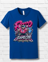 Rocco Rhino Game On Youth Gaming T-Shirt, Boys Girls Gamer Tee, Pink Streetwear Graphic Shirt, Pixo League thumbnail 11