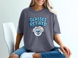 Glasses Retired T-Shirt Post LASIK Eye Surgery Vision Correction Eyeball Graphic Apparel thumbnail 1
