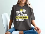 Pickleball Comfort Colors Shirt, Mom Grandma Pickleball Legend, Vintage Graphic Tee thumbnail 3