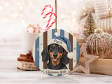 Dachshund Christmas Ornament 2026, Cute Doxie Holiday Tree Decor, Black and Tan Wiener Dog Xmas Keepsake, Pet Lover Dog Mom Gift thumbnail 2