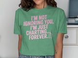 I'm Just Charting Forever Graphic Tee thumbnail 8