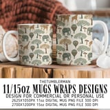 Digital Pattern, Giraffe, Elephant, Hot Air Balloon, Trees Digital Bundle, Safari Animals, Illustration, Printable Art, Graphic Design thumbnail 4