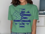 Distressed Star of Life Graphic T-Shirt thumbnail 8