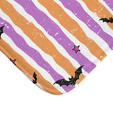 Halloween Shower Curtain and Bath Mat, Spooky Bats and Stripes Bathroom Decor, Cute Pastel Goth Bathroom Set, Retro Whimsigoth Housewarming thumbnail 12