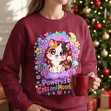 Powered by Cats and Moonlight Tee thumbnail 13