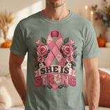 She Is Strong Faux Patchwork Tee thumbnail 17