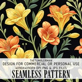 Yellow Flowers Tumbler Design, Floral Digital Paper, Watercolor Backgrounds, Flower Junk Journal, Printable PNG, Digital Scrapbooking thumbnail 1