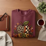 Retro Teacher Sweatshirt Teach and Grow Hoodie, Cute Boho Leopard Apple Teacher Appreciation Gift, Groovy Fall Educator Tote Bag thumbnail 12