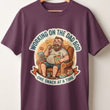 Dad Bod T-Shirt, Funny Dad Shirt, Father's Day Gift, Snack Lover Tee, Humorous Dad Life Graphic Top for Husband, Grandfather thumbnail 1