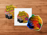 Roll With It Digital Product, Sushi Cheese Grapes Pretzels Graphic, Food Lover PNG, Positive Vibe Design, Snack Time Download thumbnail 5