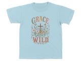 Grace Grows Wild Christian Youth T-Shirt, Boho Faith Tee, Vintage Floral Cross Design, Inspirational Religious Gift for Her, Nature Lover thumbnail 4