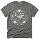 Floral Nurse Anesthetist Tee thumbnail 8