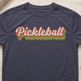 Pickleball Sport-Tek Performance Tee, Pickleball, Retro Style Open Play Athletic Court Apparel thumbnail 9