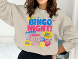 Retro Bingo Night Vibes Sweatshirt thumbnail 2