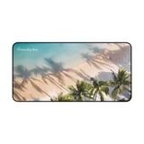 Tropical Beach Personalized Mouse Pad, Vibrant Ocean Palm Tree Desk Mat, Custom Home Office Beach Lover Gift thumbnail 4