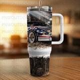 Pontiac Trans Am 40oz Tumbler Wrap, Muscle Car Sublimation Design, Distressed Americana Patriotic Car Digital thumbnail 10