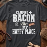 Camping + Bacon My Happy Place Tee thumbnail 1