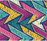 Digital Geometric Pattern, Digital Fabric Pattern, Grunge Pattern, Triangle Pattern, Arrows Pattern, Digital Bundle Pattern thumbnail 8