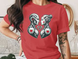 Robot Couple Love T-Shirt, Cute Cyber Romance Graphic Tee, Unisex Adult Sci-Fi Shirt, Valentine's Day Gift Idea thumbnail 7