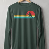Pickleball Sport-Tek Long Sleeve Tee, Retro Vintage Sunset Player Silhouette Graphic, Sun Shield Shirt thumbnail 7