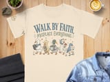 Walk By Faith Misplace Everything Shirt, Funny Christian Duck Tee, Cozy Faith Humor Gift for Mom, Cute Duck Lover T-Shirt thumbnail 1