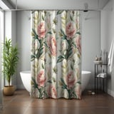 Blush Peony Garden Shower Curtain thumbnail 7