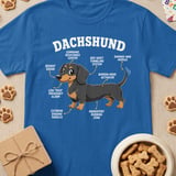 Funny Dachshund Anatomy Tee thumbnail 2