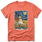 Gogh Snowman ~ Comfort Colors Premium Tee thumbnail 4