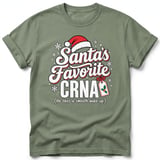Santa's Favorite CRNA Tee thumbnail 2
