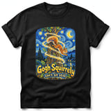 Gogh Squirrely ~ Comfort Colors Premium Tee thumbnail 1