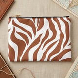 Earthy Taupe Zebra Print Laptop Sleeve, Boho Abstract Laptop Case, Minimalist Tech Accessory Pouch, Trendy iPad Bag for Her thumbnail 10