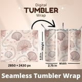 Coquette Pearl & Seashell Digital Pattern Size Bundle Png thumbnail 7