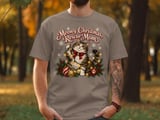 Meowy Christmas Rescue Mom Tee thumbnail 3